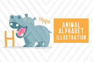 Animal Alphabet H for Hippo: A Playful Illustration for Creative Projects