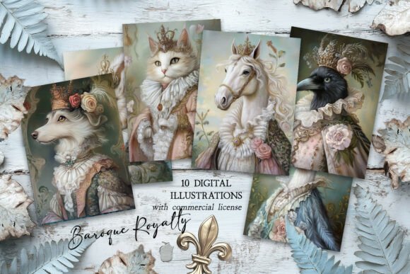 Baroque Royalty Animal Portrait Images: A Designer's Guide