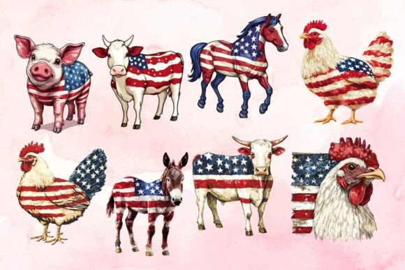 Bring Barnyard Charm to Your Fourth with Farm Animal Clipart