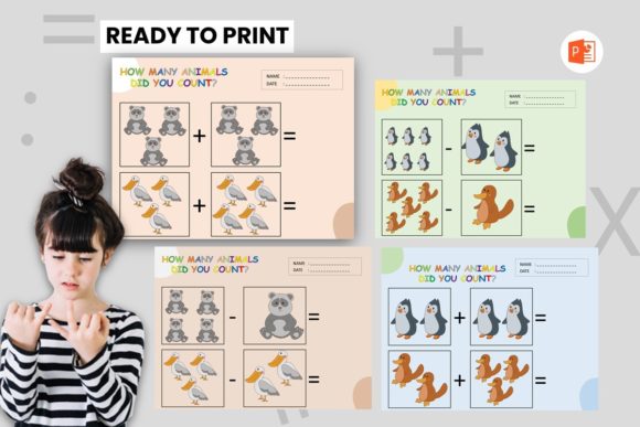 Counting Animal Book: Penguin Friends Educational Resource