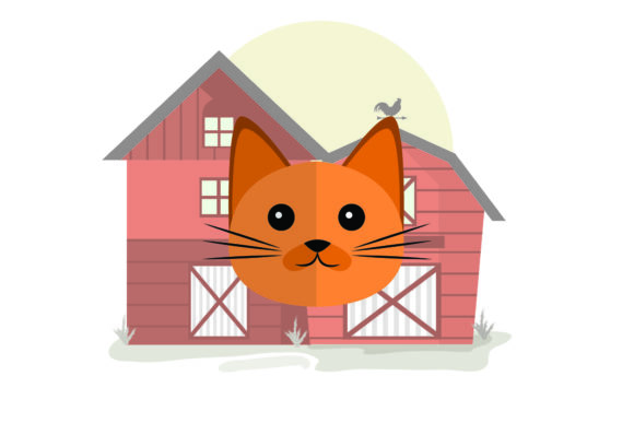 Cute Animal Head Cat Face: Playful Design Assets