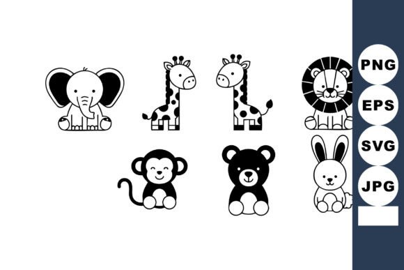 Cute Baby Animal Cartoon Vector: Endless Creative Use