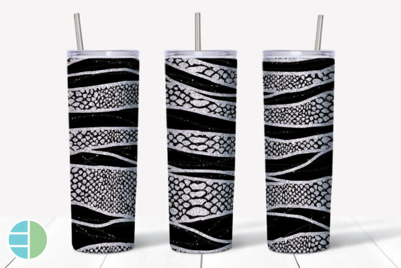 Geode Snake Animal Print Skinny Tumbler: A Bold Design Statement