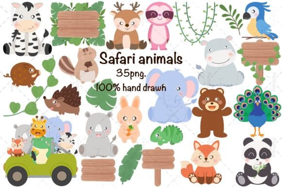 Safari Animals Clipart: A Designer's Guide to Baby Animal PNGs