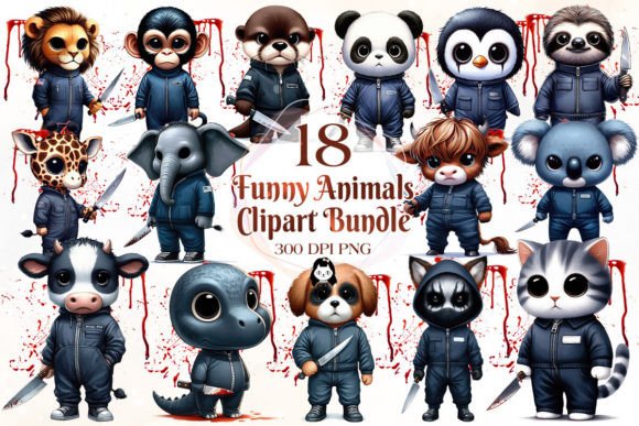 Spooky-Cute Design: Using Funny Animal in Halloween Movie Clipart