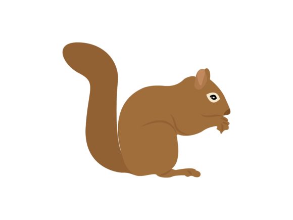 Squirrel Eatting Position Animal: A Versatile Design Asset
