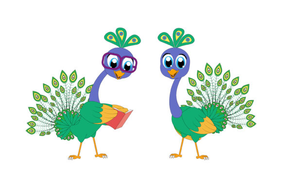 Unlocking the Charm of the Cute Peacock Bird Animal Cartoon