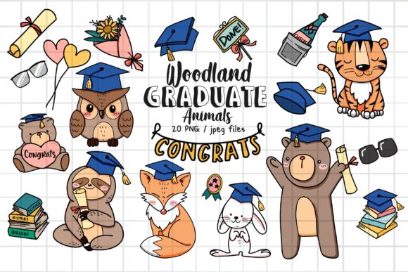Woodland Graduate Animal Clipart: A Guide to Creative Use